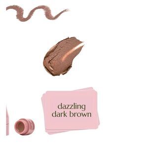 Chella Beauty Dazzling Dark Brown Eyebrow Cream New